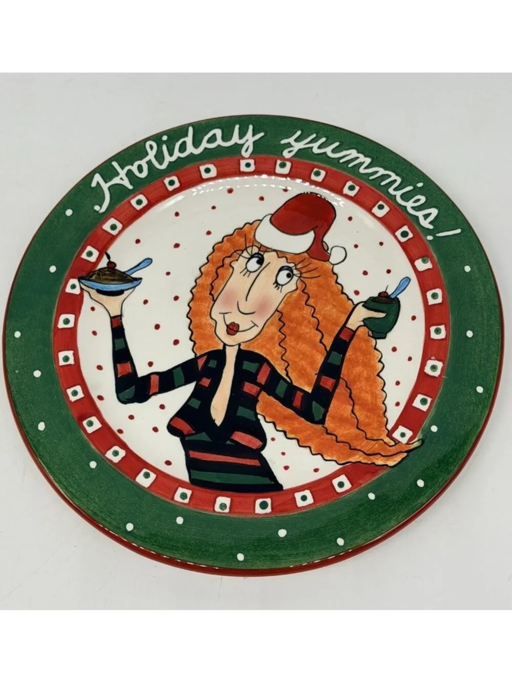 Mary Lester “Meeva” The Christmas Diva 2003 Dessert Plates
